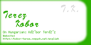 terez kobor business card